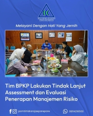 Assessment Dan Evaluasi Penerapan Manajemen Risiko Di PAM Tirta Karajae Parepare Oleh Tim BPKP Prov. Sulsel